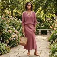 Matilde - Conjunto Vestido e Camisola Malha