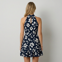 Adriana Vestido Mini Halter Floral