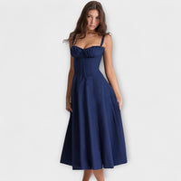 Zipporas - Vestido feito à medida com estampado floral primaveril moderno