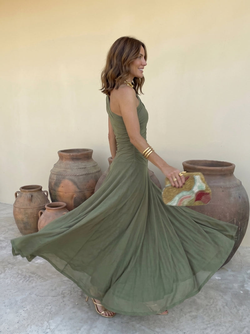 Irene / Vestido Elegante Sem Alças em Malha