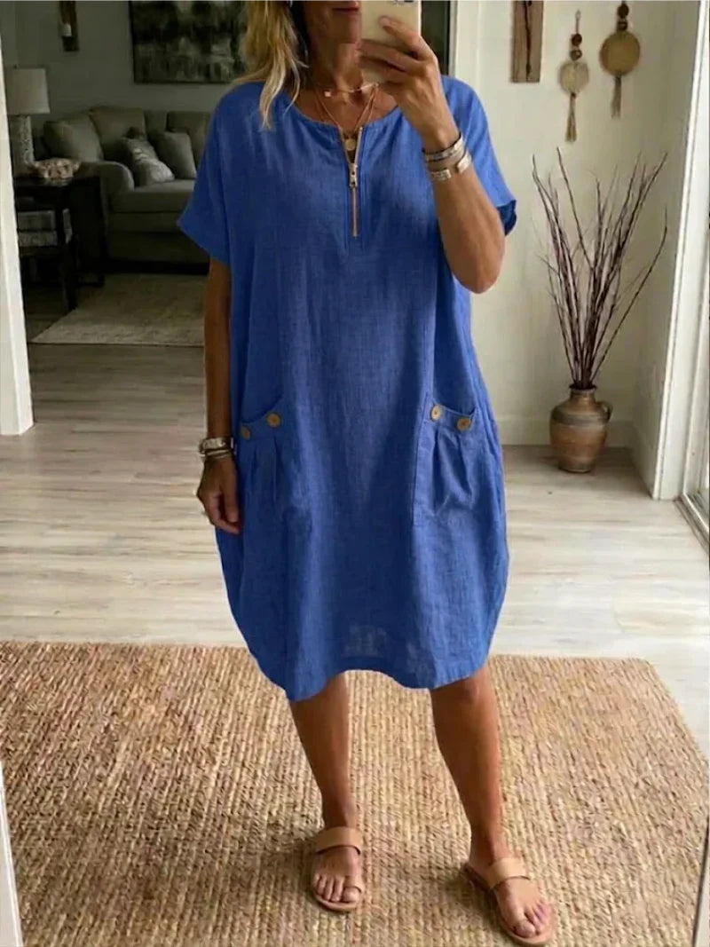 Teresa | Vestido com fecho de correr