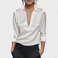 Nádia - Blusa Premium com decote em V