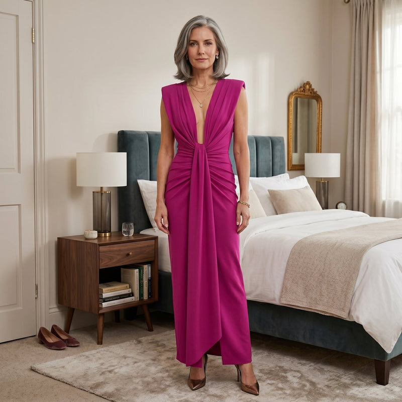 Júlia - Vestido de Decote Aberto
