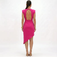 Aurora | Vestido Assimétrico com Ombros Estruturados