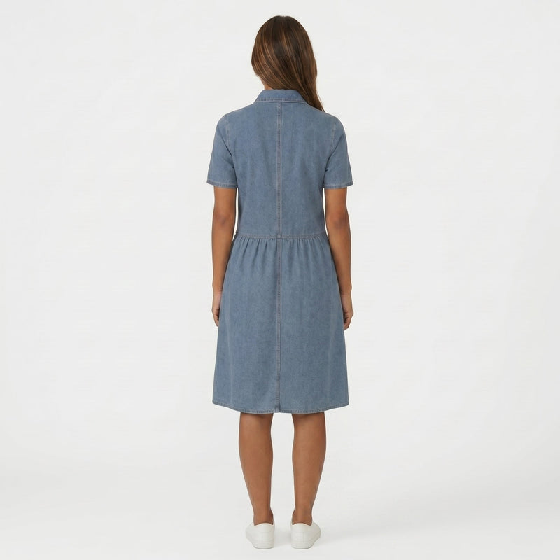 Isabela – Vestido casual em ganga