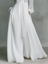 Sita | Maxi Vestido com Patchwork, Gola Alta e Mangas Longas