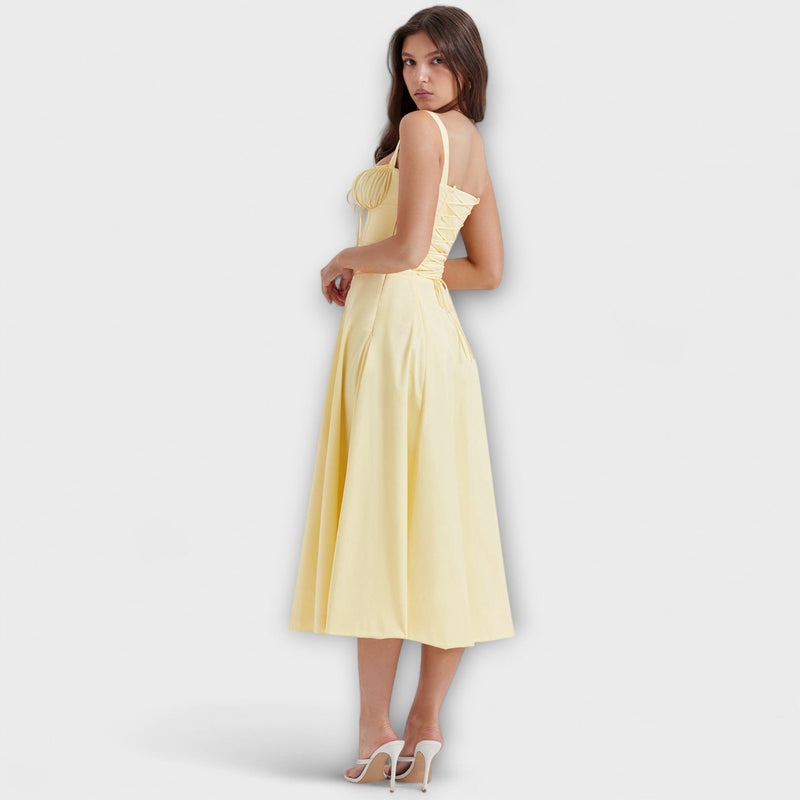Zipporas - Vestido feito à medida com estampado floral primaveril moderno