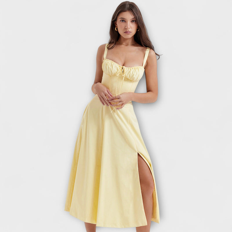 Zipporas - Vestido feito à medida com estampado floral primaveril moderno
