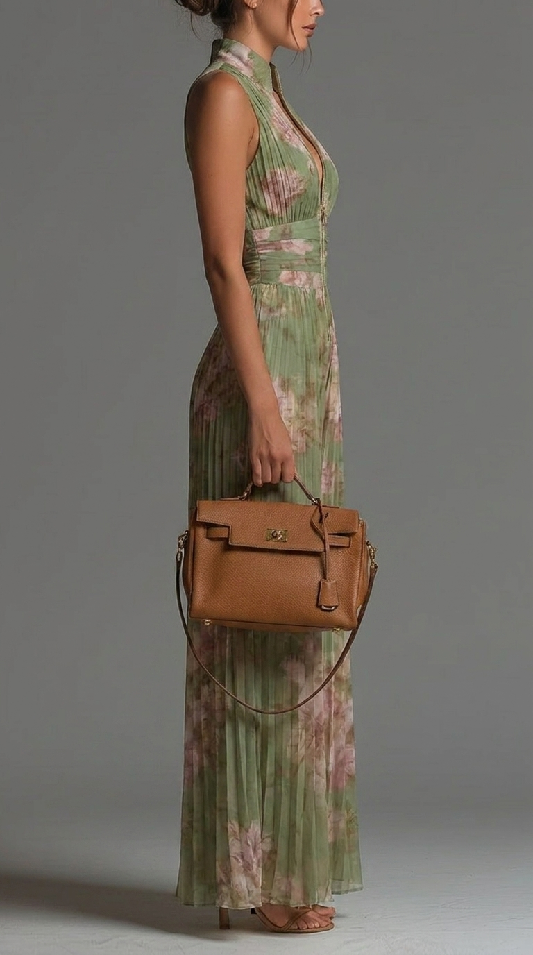Zineb | Macacão Floral Plissado