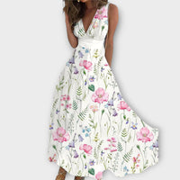 Romy - Vestidos florais com decote em V