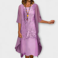 Danielle - Vestidos de duas peças de chiffon elegantes