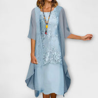 Danielle - Vestidos de duas peças de chiffon elegantes