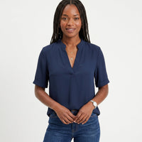 Célia - Blusa Fluida Decote em V