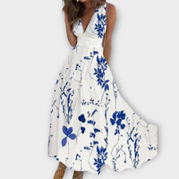 Romy - Vestidos florais com decote em V