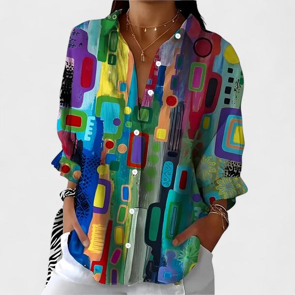 Rute - Camisa Artística Explosão de Cor