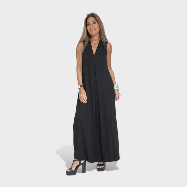 Filipa - Colete + Vestido Longo com Decote em V
