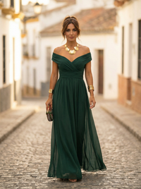 Leo | Vestido Longo com Elegante Decote em V
