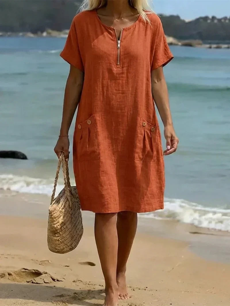 Teresa | Vestido com fecho de correr