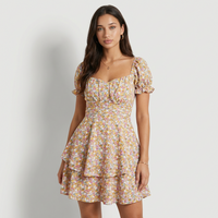 Vestido Mini Floral Cruzado Luciana