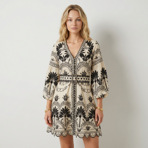 Isabela Vestido Mini Bordado