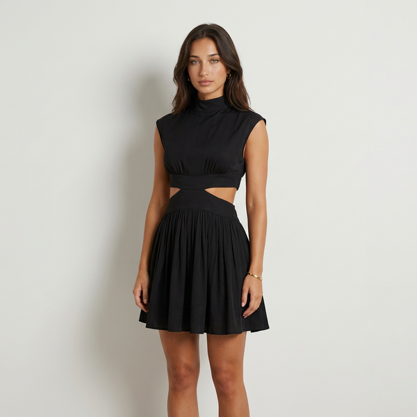 Alessandra Vestido Mini Abertura