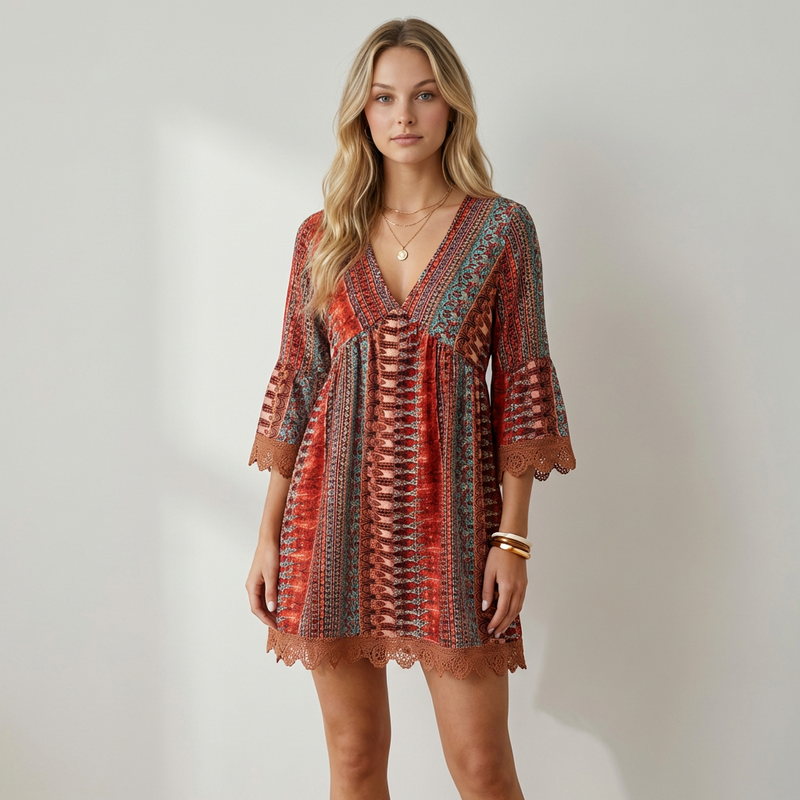 Vestido Boho Étnico Luciana