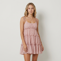 Luna Vestido Floral com Volantes