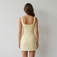 Daniela Vestido Ajustado Amarelo