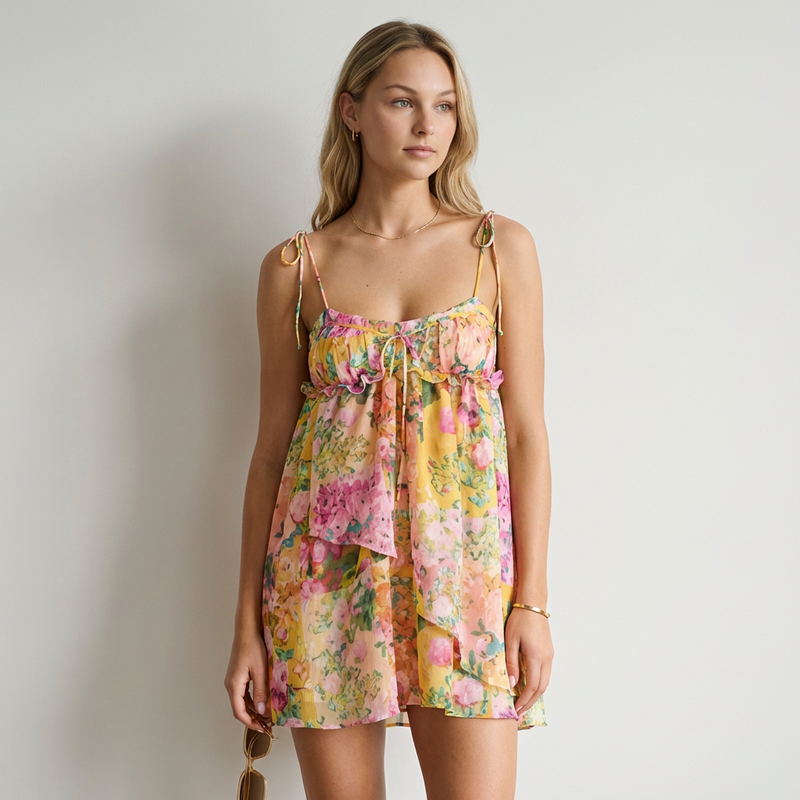 Vestido Floral Multicolor Ariana
