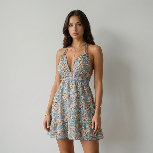 Vestido Floral Cruzado Natalia